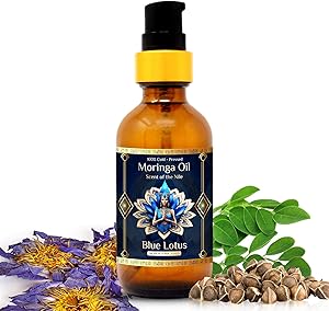 ZP.TECH Pure Organic Moringa Oil with Blue Lotus Flower 2oz Review