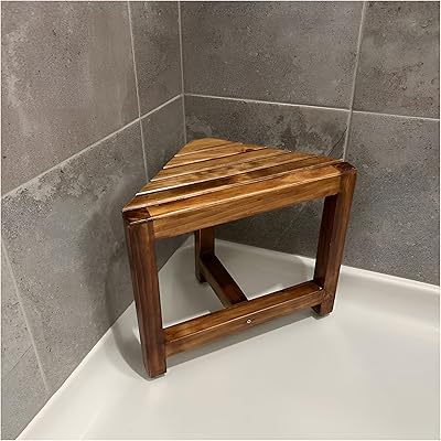 DITAVN Shower Foot Rest 12 in, Corner Shower Stool for Shaving Legs
