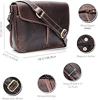 LUXEORIA Leather Messenger Bag for Men & Women — image 2