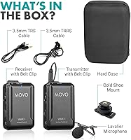 Movo WMX-1 Wireless Lavalier Microphone System — image 4