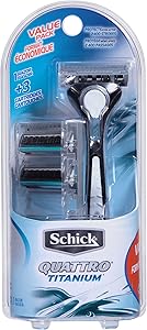 Schick Quattro Titanium Razor for Men Value Pack Review