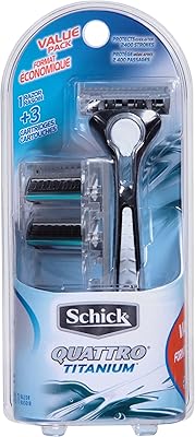 Schick Quattro Titanium Razor for Men Value Pack