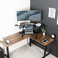 VIVO DESK-V000VC 43-Inch Corner Height Adjustable Desk Converter — image 2
