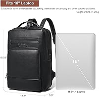 Shrrie Leather Laptop Backpack for Women and Men, 28L — image 6