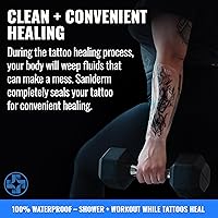 Saniderm Original Tattoo Aftercare Bandage 6 in x 8 in (25 Sheets) — image 4