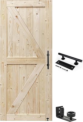 S&Z TOPHAND 34in x 84in Unfinished Barn Door