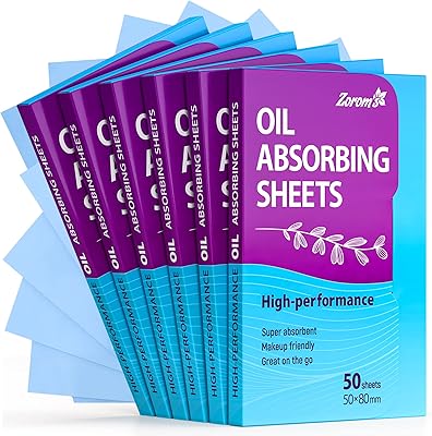 Zorom High-Performance Oil Absorbing Sheets - 6 Pack/300 Sheets