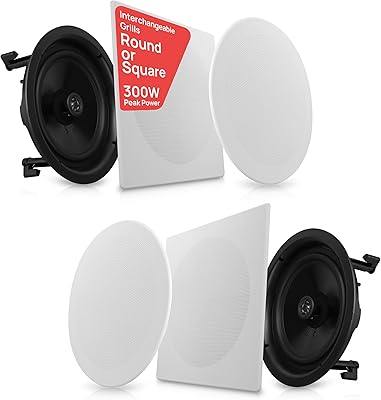 Pyle PDIC16106 10-inch In-Ceiling/In-Wall Speakers