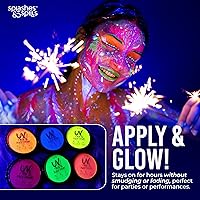 Splashes & Spills Water Activated UV Black Light Face and Body Paint - 6 Color Pack — image 5