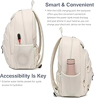 Boavan Laptop Backpack for Women 15.6-inch with USB Port — image 6