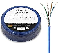 Voltive Cat5e Riser Ethernet Cable 100ft — image 1