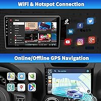 KUFUESGGERTA Car Stereo Radio for Jeep Wrangler JK Compass Grand Cherokee Dodge Ram 1500, Android 13, 10-inch Touchscreen — image 4