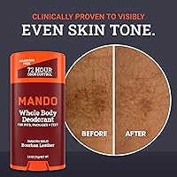 Mando Whole Body Deodorant For Men - Bourbon Leather, 2.6oz (Pack of 2) — image 5