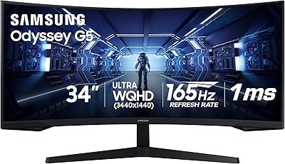 Samsung 34″ Odyssey G5 Gaming Monitor