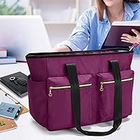 Damero Teacher Tote Bag with Padded Laptop Sleeve — image 7