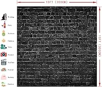 AIIKES 10x10FT Brick Wall Photography Backdrop — image 2