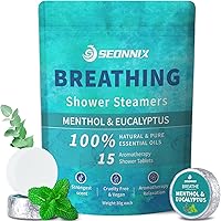 SEONNIX Shower Steamers 15 Pack, Menthol & Eucalyptus — image 1