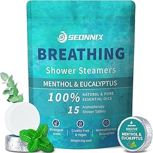 SEONNIX Shower Steamers 15 Pack, Menthol & Eucalyptus Review
