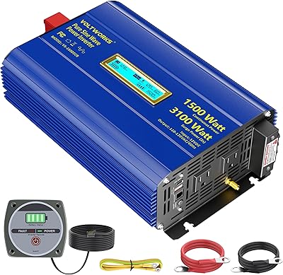 VOLTWORKS VS-1500SCR 1500W Pure Sine Wave Inverter