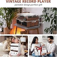 Udreamer UD012 Vinyl Record Player with External Speakers — image 6