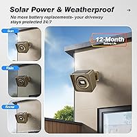 Chtoocy Solar Driveway Alarm 4 Sensors 1 Receiver — image 4
