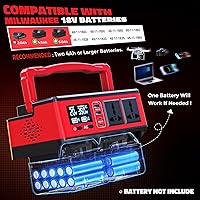 Ecarke 350W Power Inverter with Milwaukee 18V Battery Compatibility — image 5
