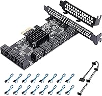 YBBOTT PCIe SATA Expansion Card 16 Ports — image 1