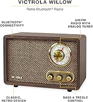 Victrola Willow Retro Wood Bluetooth Radio — image 2