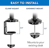 Mount-It! MI-7995 Sit Stand Monitor Desk Mount — image 9