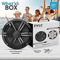 PyleUsa 6.5″ Slim Marine Subwoofer — image 1