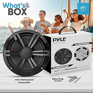 PyleUsa 6.5″ Slim Marine Subwoofer Review