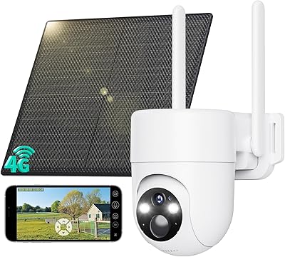 LIWAN 4G LTE Cellular Security Camera Outdoor