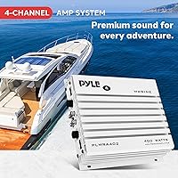 Pyle PLMRA402 400W 4-Channel Marine Amplifier — image 6
