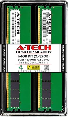 A-Tech 64GB DDR5 4800MHz RAM Kit