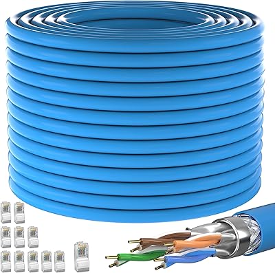 MEIPEK Cat 7 Outdoor Ethernet Cable 200ft
