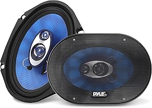 Pyle PL683BL 6” x 8” 3-Way Car Sound Speaker Pair