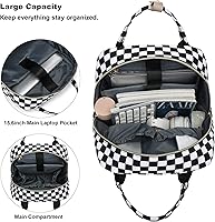 Kouxunt Checkered Laptop Backpack — image 3