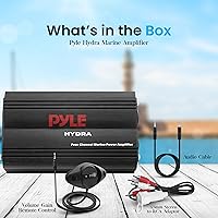 Pyle PLMRMP3B 800W 4-Channel Hydra Marine Micro Amplifier — image 2