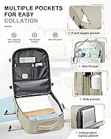 VGCUB Travel Backpack for Women Men 18x14x8 Inches — image 5