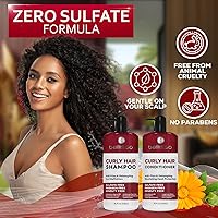 BELLISSO Curly Hair Shampoo and Conditioner Set, 16.9 Fl Oz — image 5