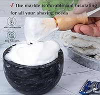 Aisiming Marble Shaving Bowl - Black Grey — image 3