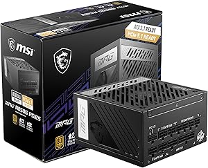 MSI MPG A850G PCIE 5.1 ATX 3.1 Gaming Power Supply 850W