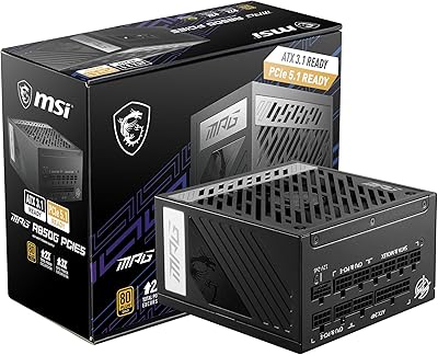 MSI MPG A850G PCIE 5.1 ATX 3.1 Gaming Power Supply 850W