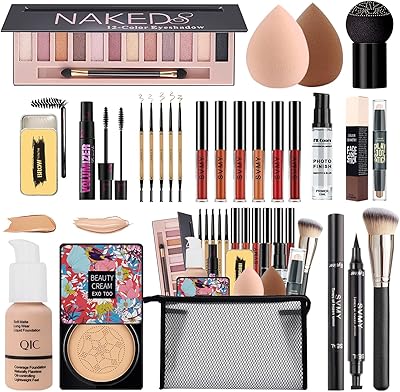 NUIBO All in One Makeup Kit - Beige Foundation & Natural CC Cream