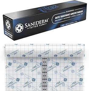 Saniderm Flex Tattoo Aftercare Bandage 10.2 in x 2 yd