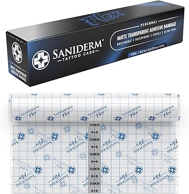 Saniderm Flex Tattoo Aftercare Bandage 10.2 in x 2 yd