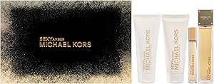Sexy Amber by Michael Kors Women’s Fragrance Gift Set 3.4oz EDP, 3.4oz Body Lotion & Shower Gel