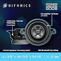 Hifonics Zeus ZS35CX 3.5 Inch Coaxial Speakers — image 4