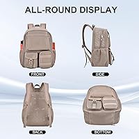 Mesh Backpack for School 25L Khaki Small — image 4