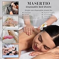 Masertio Disposable Massage Bed Cover - 60 Sheets — image 3